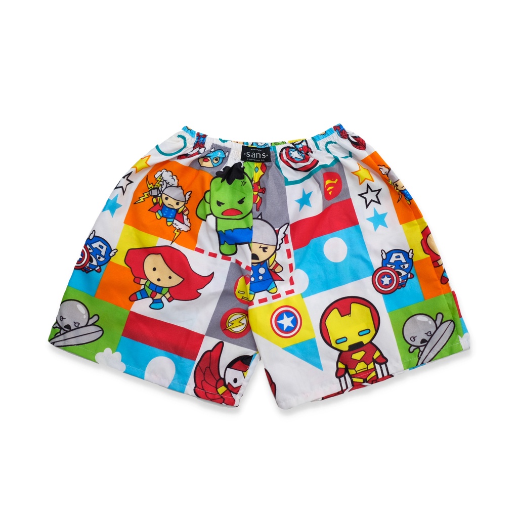 SANVANINA Celana Boxer Printed Avengers | Celana Santai | Celana Pendek | Boxer Avengers BO-101