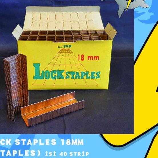 

✤ Lock Staples 18mm (Staples - Isi Lock Stapler) - Isi 40 Strip ➸