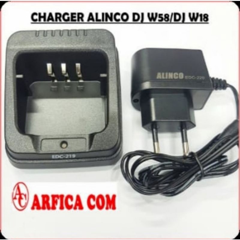 CHARGER HT ALINCO DJ-W18 DJ-58 EDC-219 CHARGER HT W58 W18 ORIGINAL