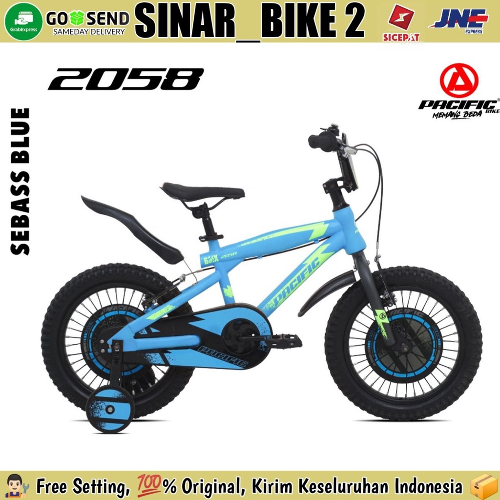 Sepeda Anak Laki-Laki Bmx 12 Inch , 16 Inch dan 18 Inch PACIFIC 2058 Ban 2.40