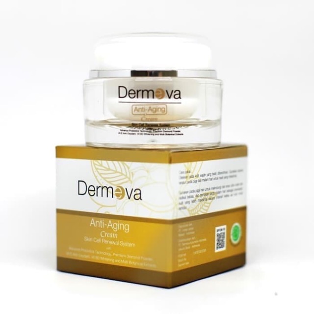 READY ( KEMASAN BARU) DERMEVA ANTI-AGING CREAM