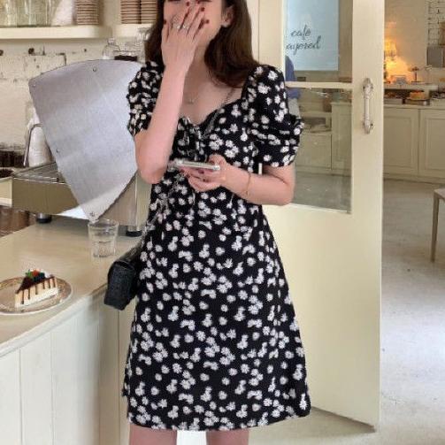 ➸ Rok plisket Daisy dress/Maxi dress/Long dress Rok panjang Dress polos panjang ♂