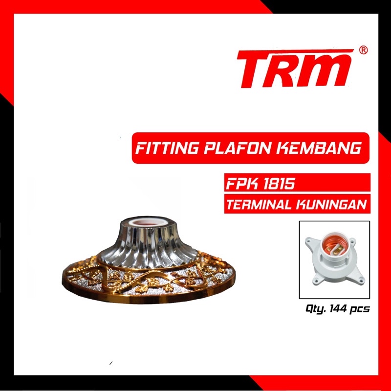 Fiting Lampu Fiting Plafon Motif TRM Fitting