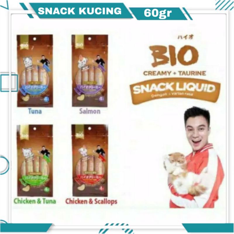 BIO CREAMY SNACK KUCING / ORICAT /MAKANAN KUCING / PETSHOP / MAKANAN SEHAT