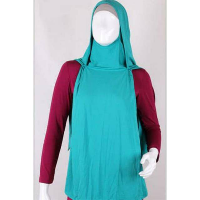 Jilbab cadar Bergo kerudung zoya motif polos menutupi dada  CUCI GUDANG