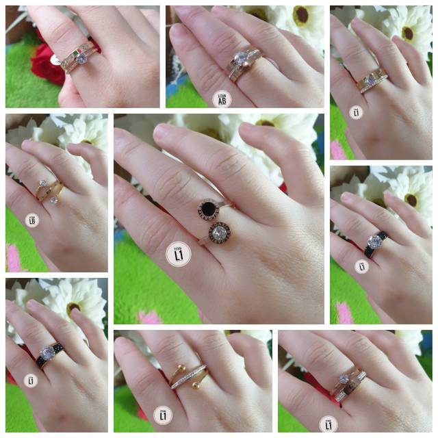 Perhiasan Cincin Titanium Permata terlaris N18052000