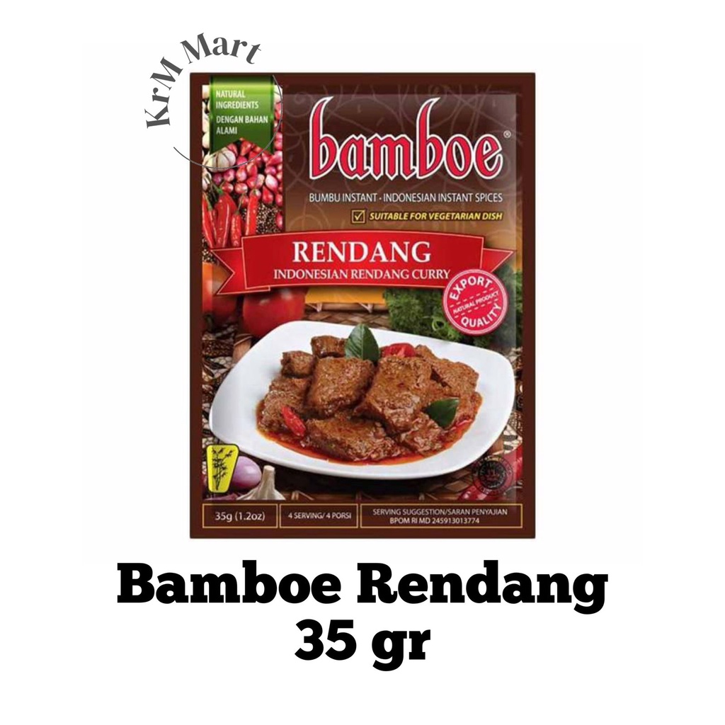 

Bamboe Rendang bumbu instan masakan dapur varian nusantara