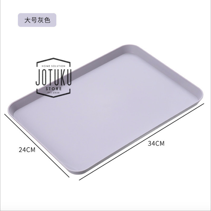 Nampan Plastik Kotak Murah Motif Polos