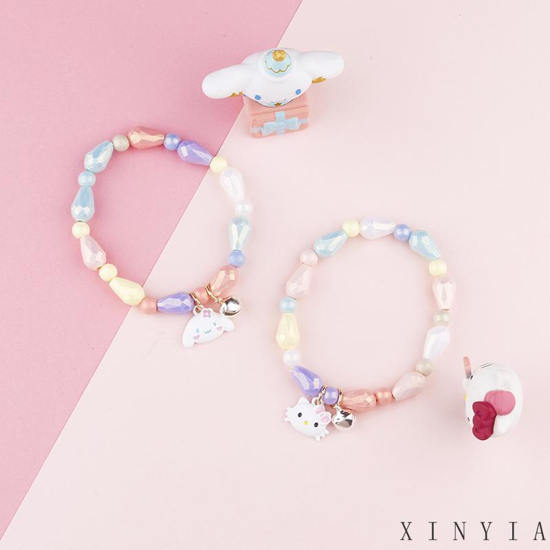 Xia.id Gelang Tangan Anak Perempuan Desain Kartun Kucing Anjing Cinnamoroll