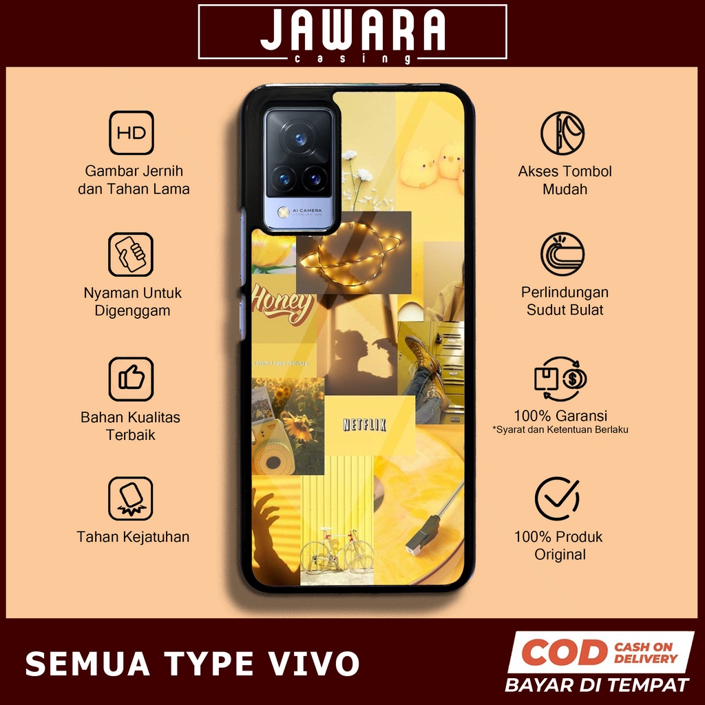 Case Vivo V21 Case Hp Vivo V21 Premium Glossy Case [AEST] Jawara Casing Vivo V21 Casing Hp Aesthetic