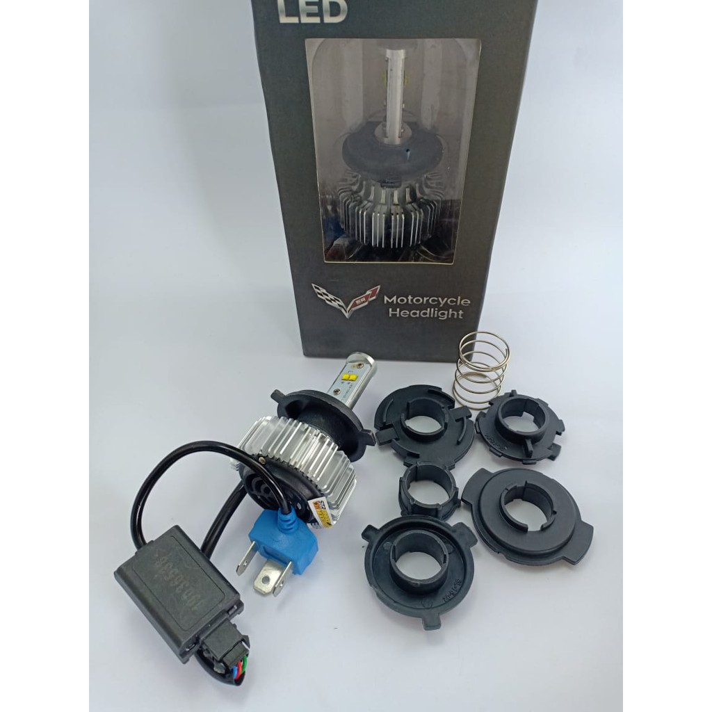 Lampu LED Depan Bolam Bohlam Stingray H6, H4/ Hs1, BALLAST Universal Cree 4Titik ORIGINAL