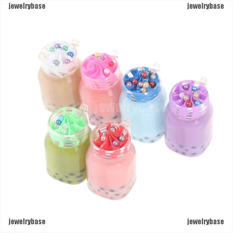 Base 1Pc Mainan Miniatur Gelas Milk Tea Skala 1: 6 Untuk Aksesoris Rumah Boneka 1 / 6