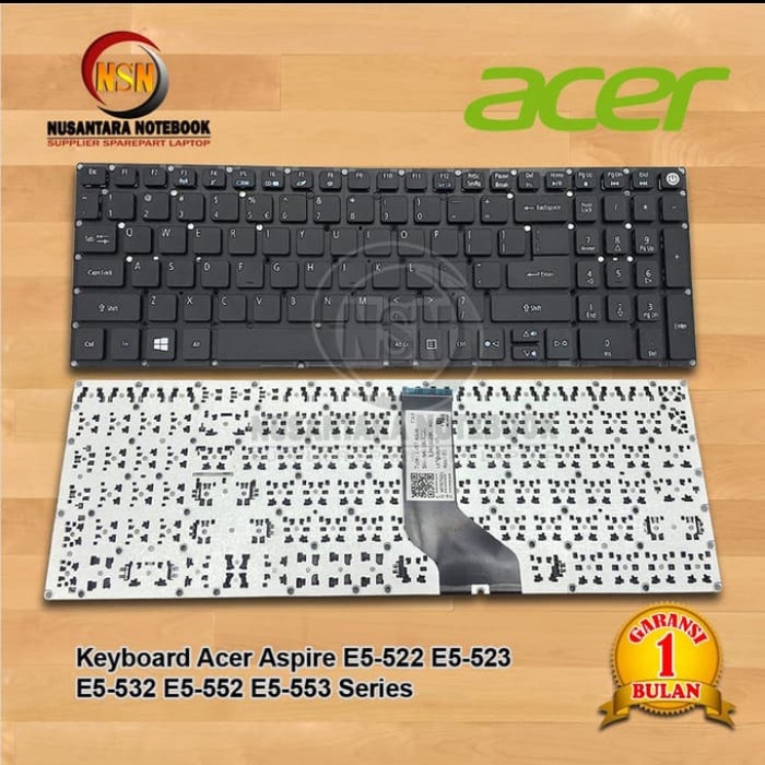 Keyboard Acer Aspire E5-522 Series Compatible untuk Laptop Acer Aspire
