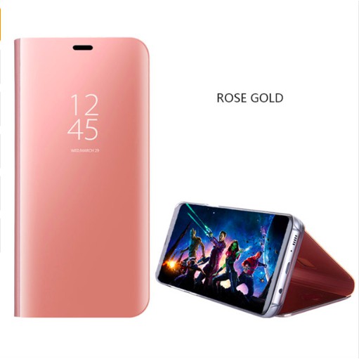 Flip Case Oppo F11 Clear View Standing Mirror Cover