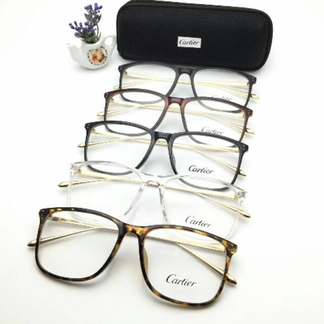 Frame Kacamata Baca Minus Kotak Silinder Sisley CRT5049 Pria Wanita Keren Mewah Murah