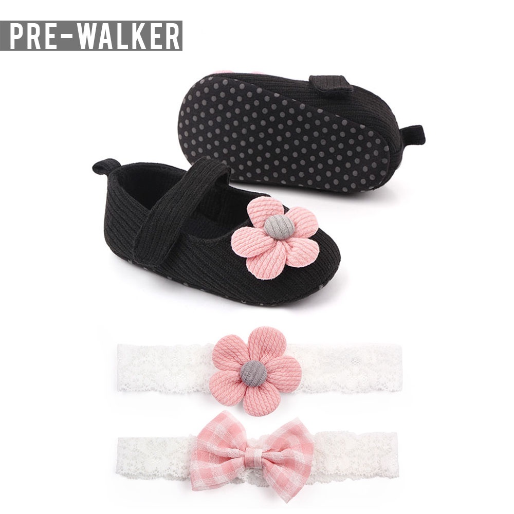 Sepatu Bayi Perempuan Prewalker Baby Free Bando Pita S1236