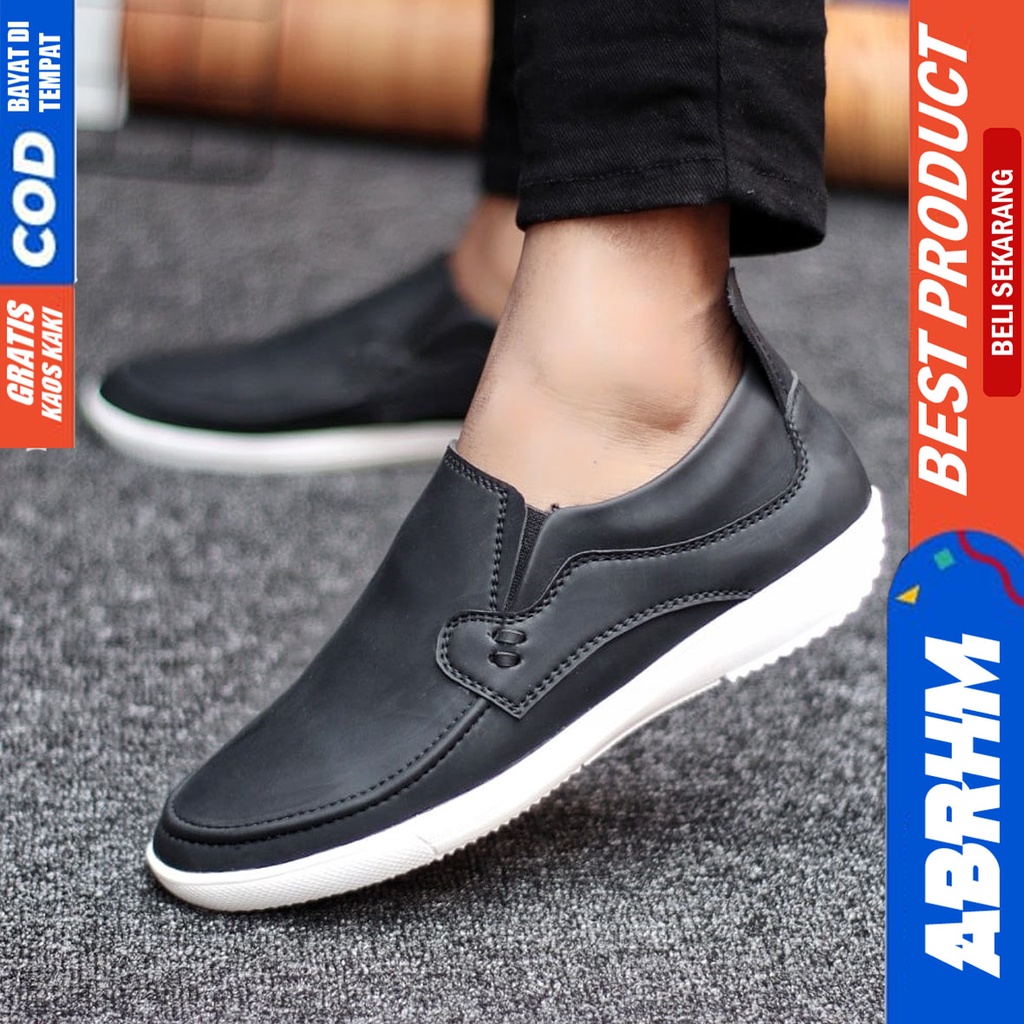 Abrhm Drosan - Sepatu Slip On Pria Casual