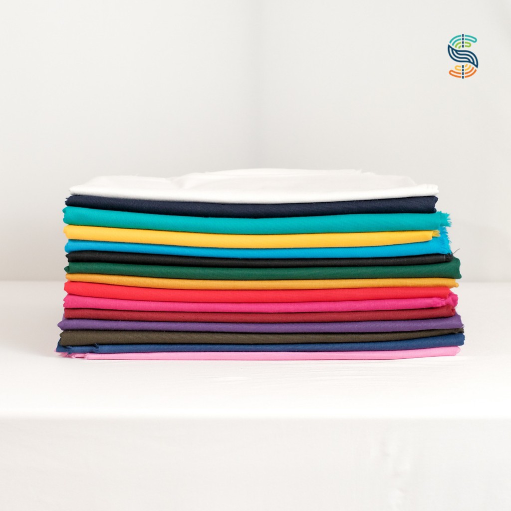 Kain Poplin Stretch Premium 40S 97% Katun 3% Korean Spandex Lycra