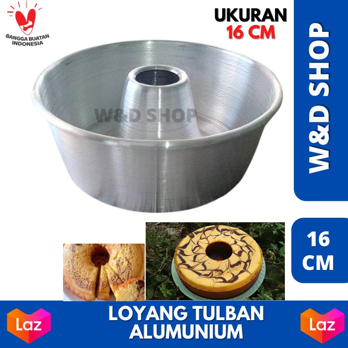 Loyang Tulban 16 cm/Loyang Tulban/Loyang Bolu/Tulban/Pulde / Loyang Kue Bolu Kukus / Bolu Pisang