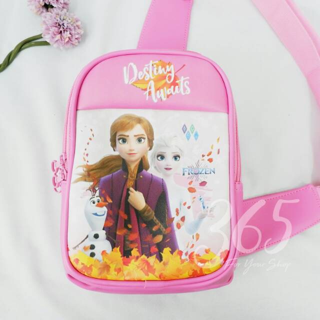 Bag bodycross anak motif Frozen 2