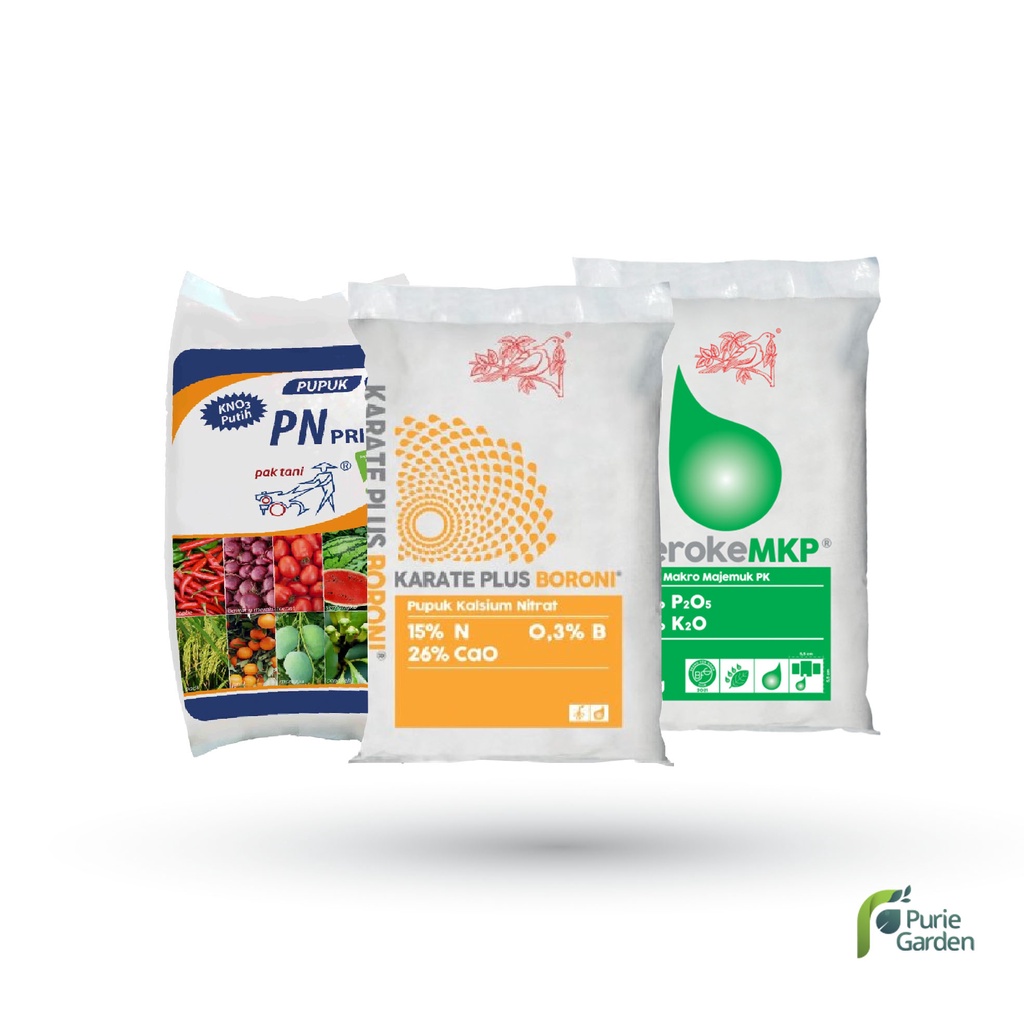 KNO3 MKP BORON Paket Hemat Lengkap Sayur &amp; Buah TERLARIS!!! PG KDR