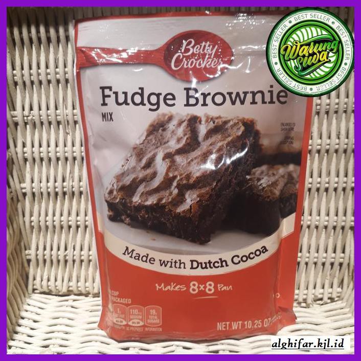 

Redwop-Gnikab- Betty Crockers Fudge Brownies 290 Gram -Hallall.