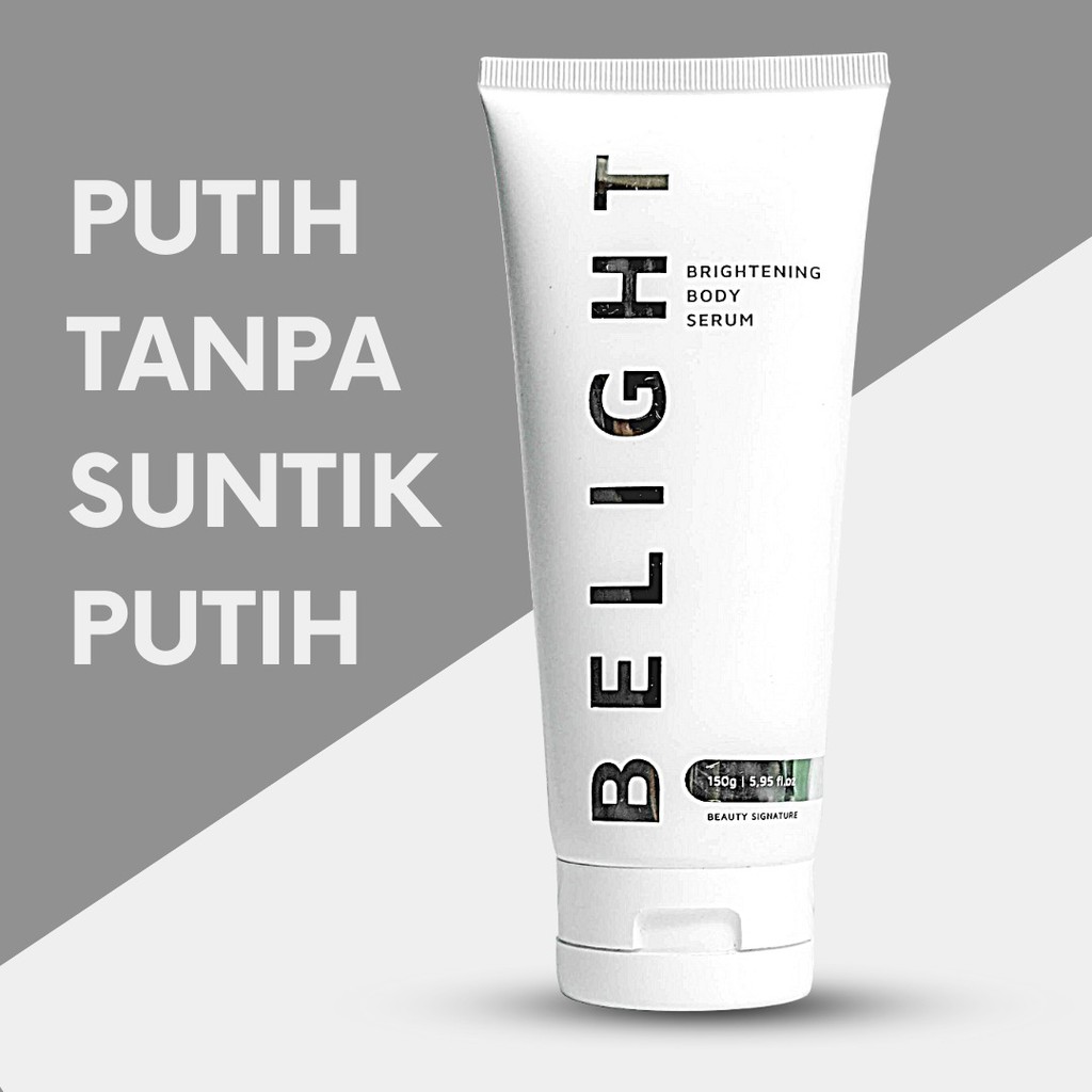 Pemutih Badan Instan Glowing Alami Belight Brightening Body Serum Body Lotion Ori Hasil Permanen