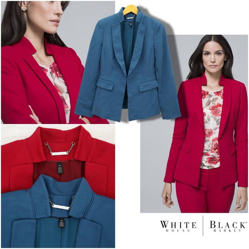 WHBM  blazer tosca & merah magenta