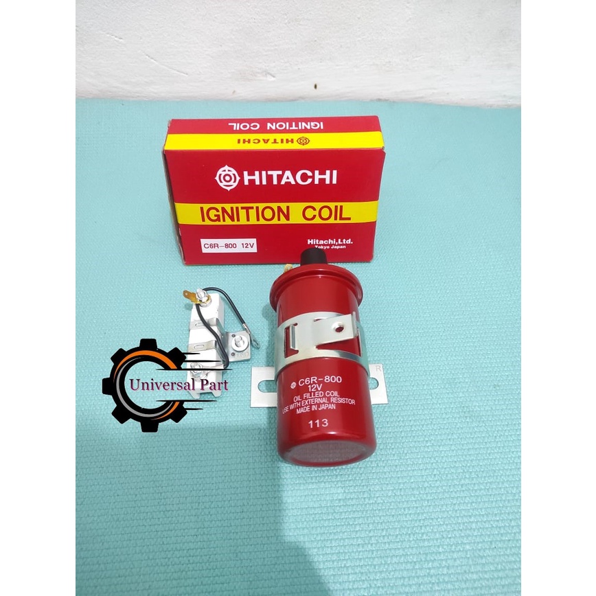 IGNITION KOIL PENDEK 12V IGNITION COIL SHORT 12V UNIVERSAL HITACHI