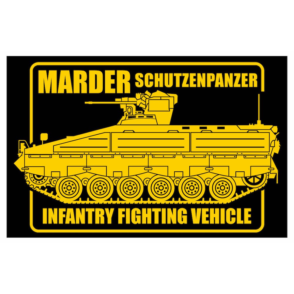 

Marder Panzer Bundeswehr Square Cutting Sticker