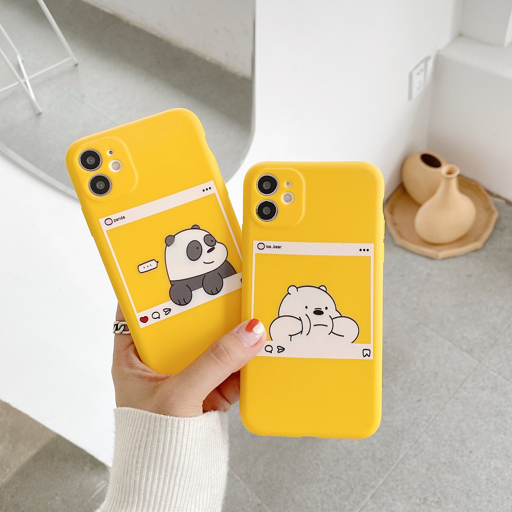 Soft Case TPU Motif Beruang untuk oppo A53 2020 A52 A92 A72 A31 A33