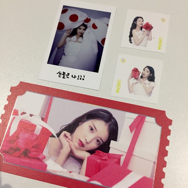 SHARING IU LIGHTSTICK I-KE VER 3 PHOTOCARD POLAROID STICKER