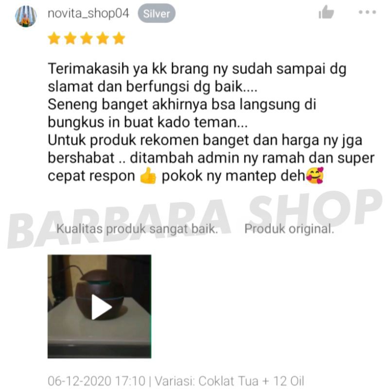 Air Humidifier Diffuser Aromatherapy Aromaterapi Disfuser Taffware Pelembab Pewangi Ruangan 130ml