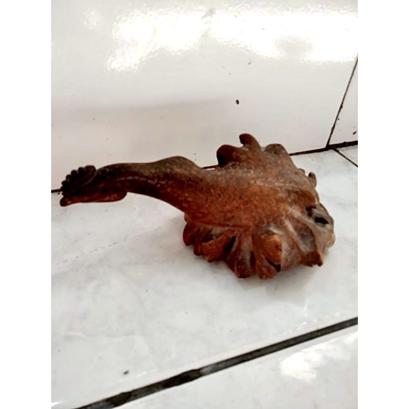 PATUNG PAJANGAN AYAM KAYU ASLI