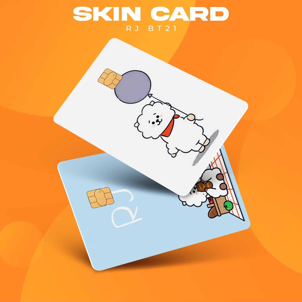 [BM Skin Card] RJ BT21 BTS ||  Garskin | Cover ATM / E - Money / Flazz - Anti Air