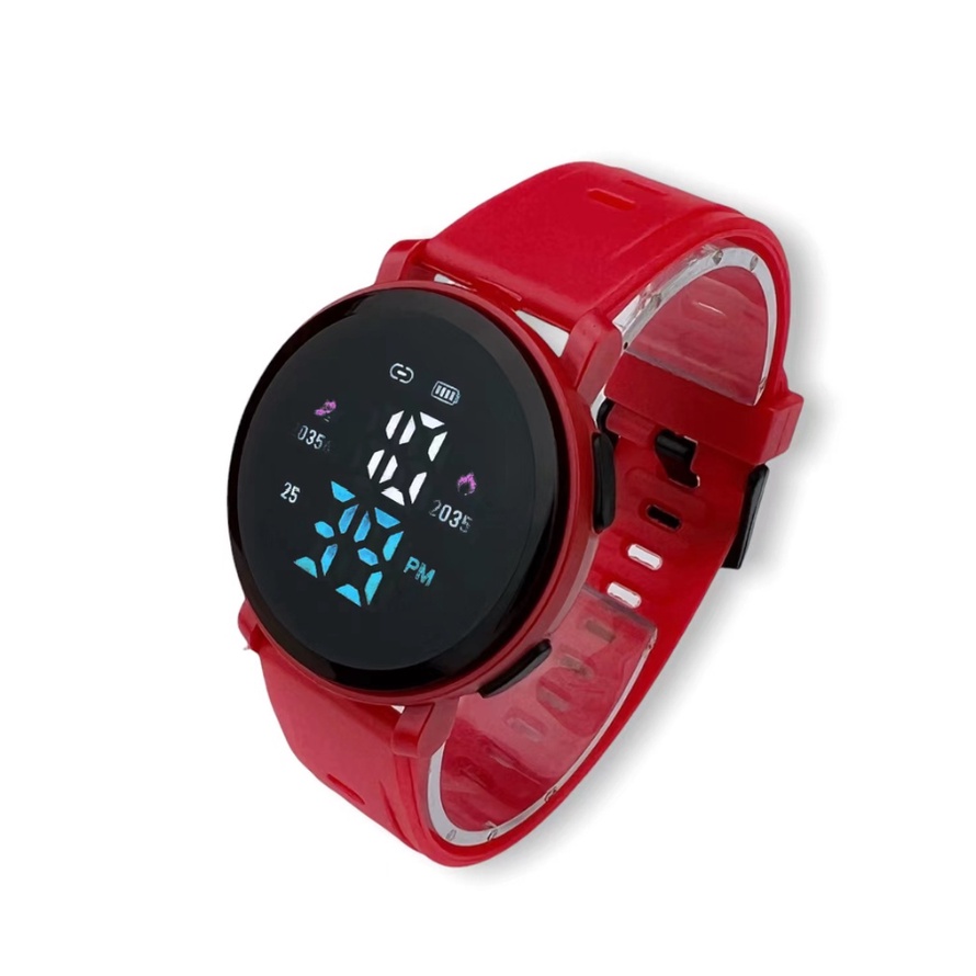 WBS JAM TANGAN WANITA PRIA DIGITAL RUBBER BULAT LED WATCH GROSIR ORIGINAL M150 HIGH QUALITY JF088-4