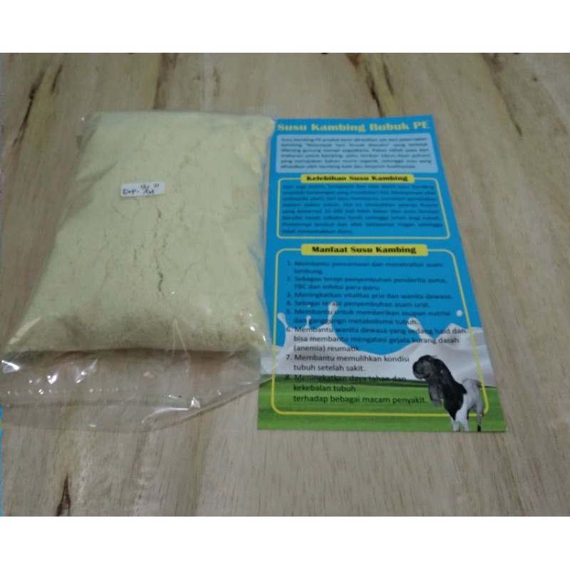 

(250gram) susu kambing etawa bubuk murni (tanpa gula dan krim)