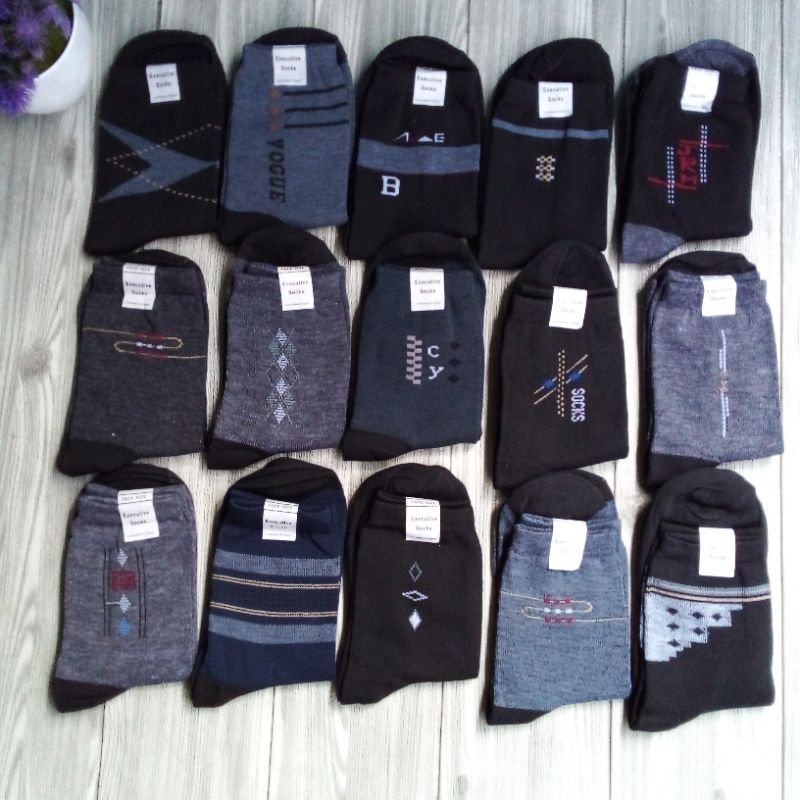 Kaos Kaki Pria Kerja/isi 12 pasang/Kaos Kaki Pria  Pendek 3/4 betis/Kaos Kaki Pria Grosir