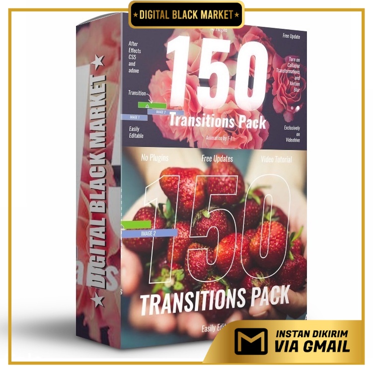 150 Transitions Pack - After Effects Project Files