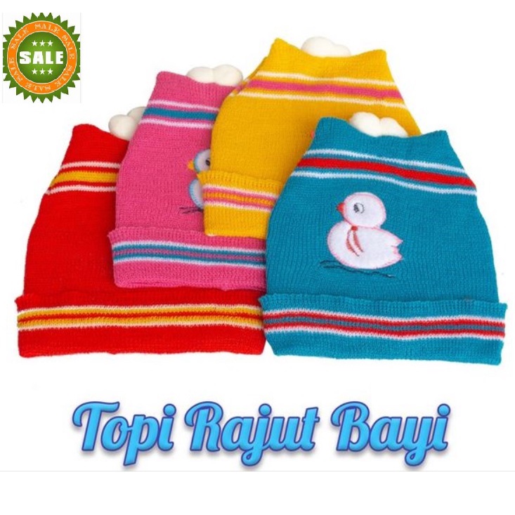 6 PIECES TOPI RAJUT Topi Bayi Rajut grosir termurah