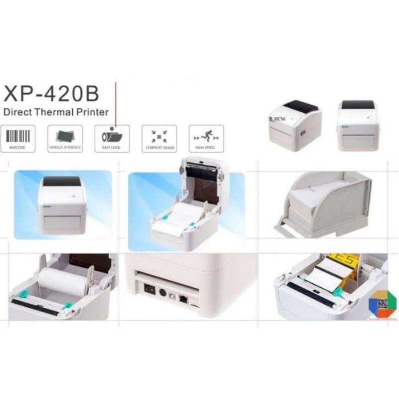 XPrinter Printer Barcode Thermal / Label Printer XPRINTER XP-420B Size 110MM / Printer Label Online Shop