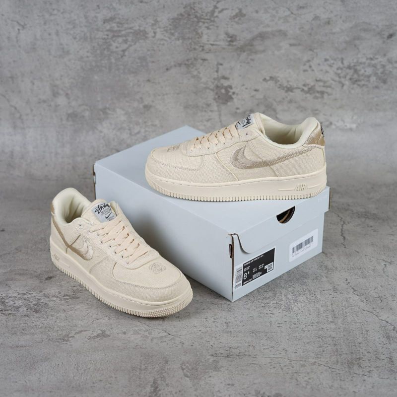 perfect kick/like ori, Air Force 1 Low X Stussy Cream