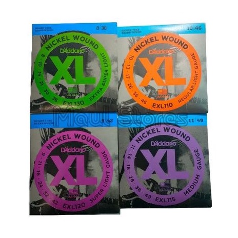 Senar Gitar Elektrik D'addario String EXL130 EXL120 EXL110 EXL115