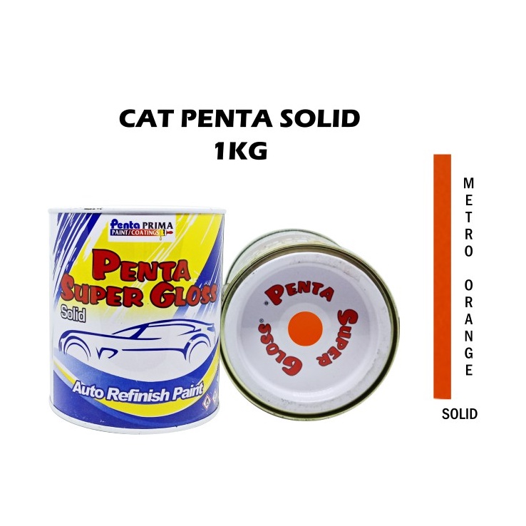 CAT PENTA METRO ORANGE 2101 1 Kg - cat mobil oren - cat penta oren - cat duco oren - cat penta super gloss