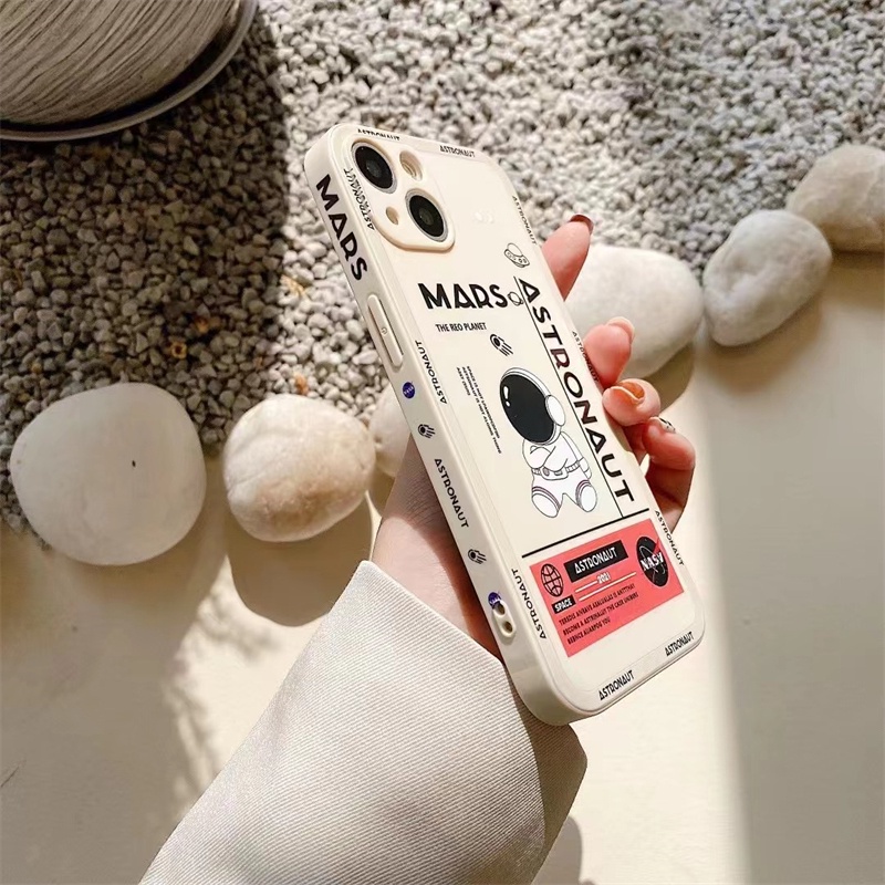 Casing Mars Astronot Untuk OPPO A5 A3s A1k A5 2020 A9 2020 A53 A15 A15s A35 A54 4g A16 A55 5g F17 pro Reno 4 Reno 5 Reno 6 5g F4 4g A519