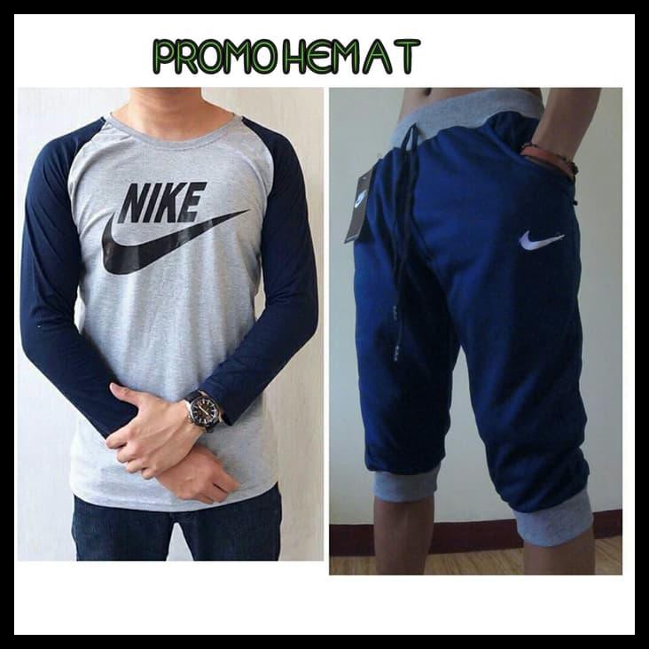 0Byy Paket Kaos Singlet + Celana Jogger Pants Gym Fitness Nike Just Do It 4Gq0