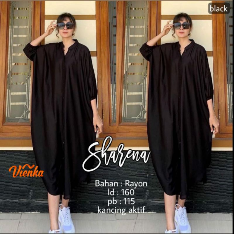 Sharena tunik rayon kalong batwing jumbo LD 160