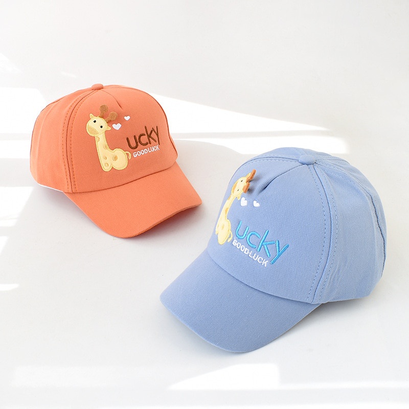 Topi jerapah lucky bordir original untuk anak laki laki / perempuan usia 3 - 10 tahun / topi baseball anak / topi bordir boboboy terbaru