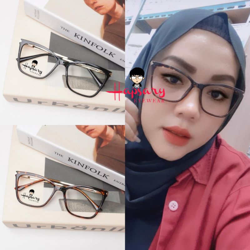 FRAME KACAMATA WANITA KOTAK 5036 ANTI RADIASI MINUS CYLINDER PHOTOCROMIC ANTI UV BLUERAY TERBARU