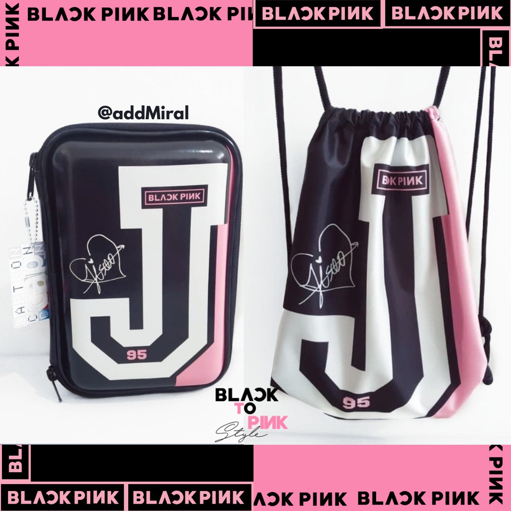 

PAKET TAS BLACKPINK & KOTAK PENSIL BLINK JISOO 95 KPOP MODEL SMIGGLE